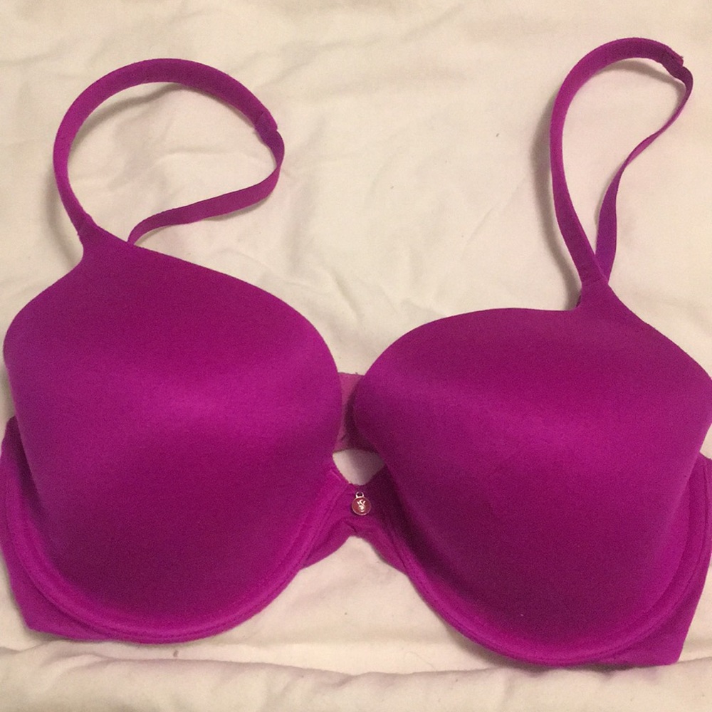 Purple VS lined perfect coverage bra • 32DD